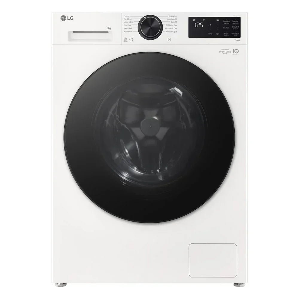 LG F2X50S9TWB VX50 Series 9kg 1200 Spin WiFi Enabled Front Load Washing Machine White – A Rated